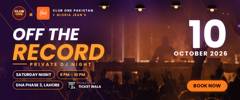 Poster for OFF THE RECORD - Private DJ Night