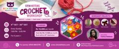 Poster for Crochet Workshop by STEM Kittens