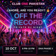 Poster for Off The Record: Private DJ Night