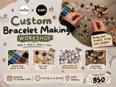 Poster for Custom Bracelet Making Workshop